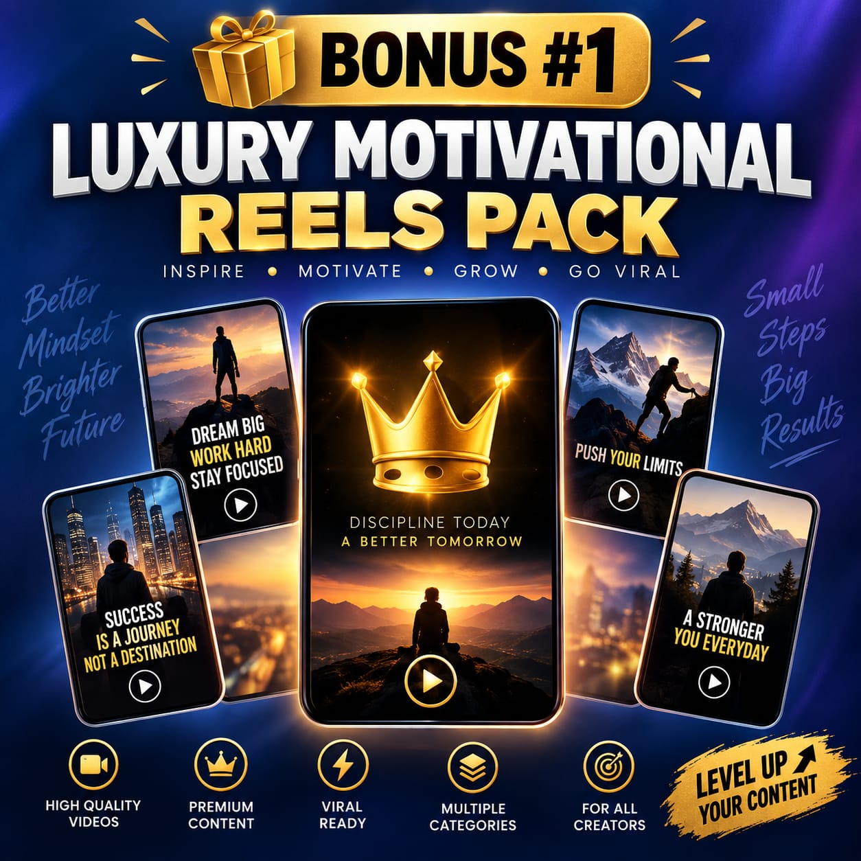 Luxury Motivational Reels Pack bonus preview