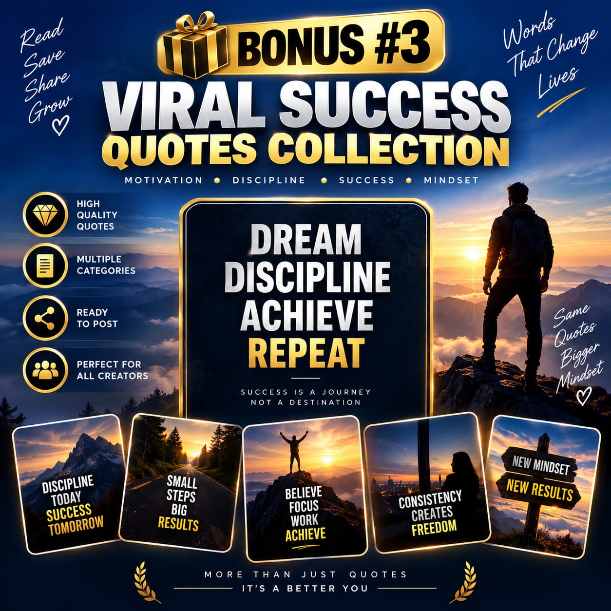 Viral Success Quotes Collection bonus preview